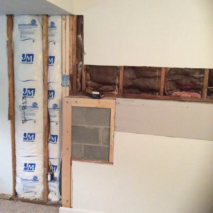 Wall insulation replacement during Contents Cleaning & Restoration in Luling